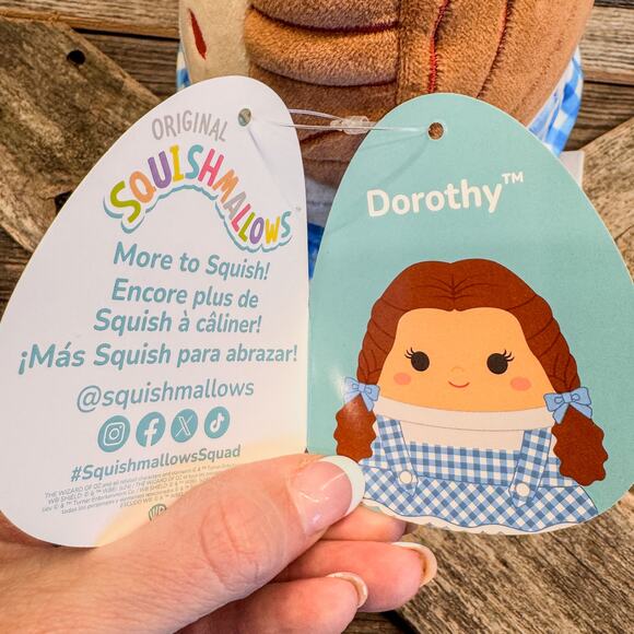 NWT - 2024 Dorothy, The Wizard of Oz, Squishmallow Plush Toy, 6.5” - Picture 7 of 10